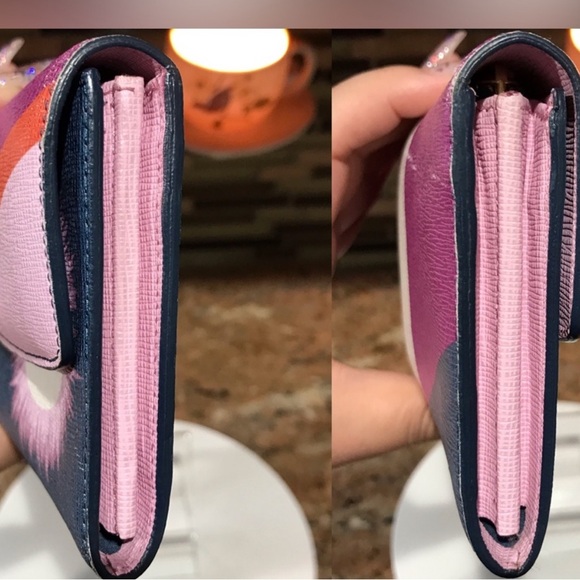 FENDI Vitello Elite Crystal Eye Monster Continental Wallet - Picture 11 of 13